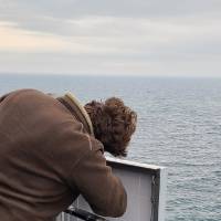 Student works on lighthouse radio